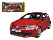 Volkswagen Polo GTI Mark 5 Red 1 24 Diecast Car Model by Bburago