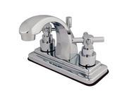 Kingston Brass KS4641EX Two Handle 4 in. Centerset Lavatory Faucet with Brass Pop up
