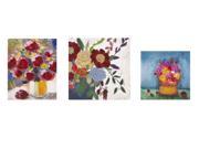 Miniature Floral Gallery Art Set of 3