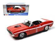 1970 Dodge Challenger R T Coupe Red 1 24 Diecast Model Car by Maisto