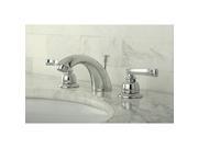 Kingston Brass KB8951FL Two Handle 4 in. to 8 in. Mini Widespread Lavatory Faucet with Brass Pop up