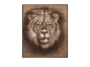 Cecil Lion Oil Painting on Wood