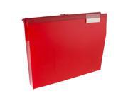 Wilson Jones Slide Bar File Jacket with CD Holder Red