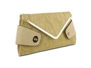 Mad Style Owl Envelope Clutch Beige