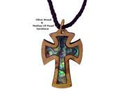 Olivewood Mother of Pearl Necklaces Beautiful Cross