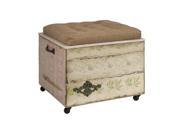 Evelyn Crate Storage Ottoman