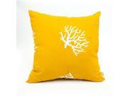 Yellow Coral Large Pillow