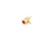 GOLD PLATED RCA PANEL MOUNT JACK RED Pack of 10