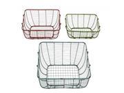 Metal Wire Basket Set Of 3 20 Inches 18 Inches 16 Inches Width