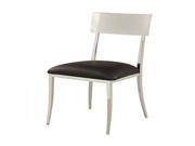 Chintaly Lindsay Open Back Side Chair In Black [Set of 4]