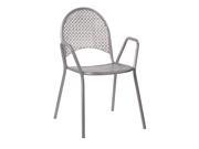 2 Pack Grey Steel Stacking Chairs. Assembled.