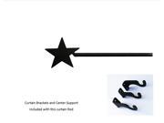 Star Curtain Rod LG Hardware is INCLUDED