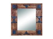 Wood Metal Framed Mirror 35714