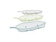 Mtl Leaf Tray Set Of 3 30 Inches 28 Inches 26 Inches Width