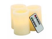Led Flmls Cndl Remote Set Of 3 3 Inches Width 4 Inches Height