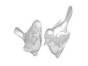 Ps Silver Plated Bird Set Of 2 8 Inches 8 Inches Width