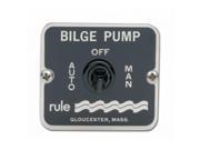 Rule 45 Stainless Steel 3 Way Panel Switch For Blige Pump Black
