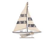 Wood Sailboat 22 Inches Width 40 Inches Height