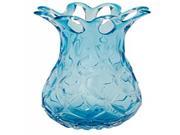 Gls Sky Blue Vase 8 Inches Width 17 Inches Height