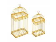 Mtl Acrylic Bird Cage Set Of 2 16 Inches 12 Inches Height