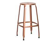 Newark 30 Inch Metal Barstool In Copper Finish 2 Pack. Fully Assembled.