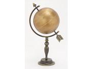 Mtl Gld Globe 13 Inches Width 23 Inches Height