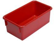 Steffy Wood SWP7052R 13 in. L x 8 in. W x 5 in. H Storage Trays Red