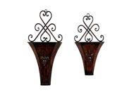 Mtl Wall Planter Set Of 2 22 Inches 18 Inches Height