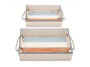 Wood Tray Set Of 2 18 Inches 15 Inches Width