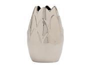 Cer Silver Bud Vase 7 Inches Width 19 Inches Height