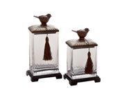 Ps Glass Canister Set Of 2 11 Inches 9 Inches Height