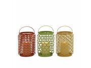 Mtl Candle Basket 3 Asst 6 Inches Width 13 Inches Height