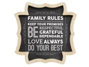 Stratton Home DecorFamily Rules Wall Art