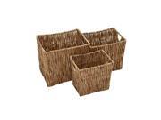 Seagras Basket Set Of 3 21 Inches Width 18 Inches 16 Inches Width