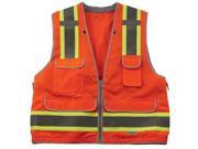 8254HDZ 4XL 5XL Orange Class 2 Heavy Duty Surveyors Vest