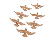 Alum Bird Deco Set Of 7 16 Inches 14 Inches 12 Inches 10 Inches Width