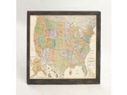 Wd Wall Map 50 Inches Width 34 Inches Height