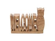 Wd Welcome Owl 16 Inches Width 5 Inches Height
