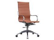 Fine Mod Imports Twist Office Chair High Back Light Brown