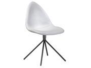 Fine Mod Imports Tripod Dining Chair White