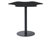 Peta Powder Coated Metal Accent Table in Matte Black finish by Diamond Sofa
