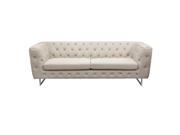 Catalina Tufted Sofa with Metal Leg in Sand Fabric by Diamond Sofa