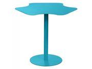 Peta Powder Coated Metal Accent Table in Matte Turquoise finish by Diamond Sofa