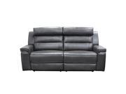 Duncan Dual Reclining Sofa in Slate Grey Leatherette by Diamond Sofa