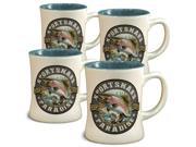 American Expedition Rainbow Trout Diner Mugs Set of 4