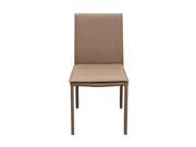 2 Pack Dining Chairs in Coffee with Metal Legs by Diamond Sofa