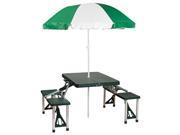 Stansport Picnic Table And Umbrella Combo Pack