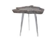 Jambi Accent Table In Aged Grey Wash