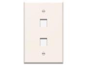 WP3402 IV ON Q LEGRAND 1GANG WALLPLATE 2PORT IN IVORY