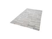 Slate Handtufted Wool Rug In Grey And White 3ft x 5ft